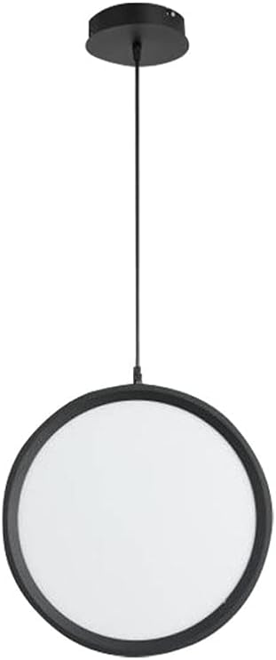 Industrial Pendant Light/Minimalist Pendant Lamp/LED/Adjustable Hang Lamp/Ceiling Lighting Fixtures/Wrought Iron/Cafe/Restaurant/Shop(Black,Single Head)