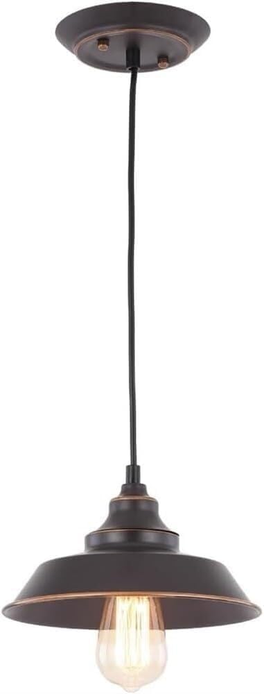 Black Wrought Iron Pot Lid Chandelier American Industrial Style Pendant Light Ceiling Type/Plug Hanging Lamp Indoor Adjustable Height Ceiling Light Fixture for Kitchen Island Dining Room Bedr
