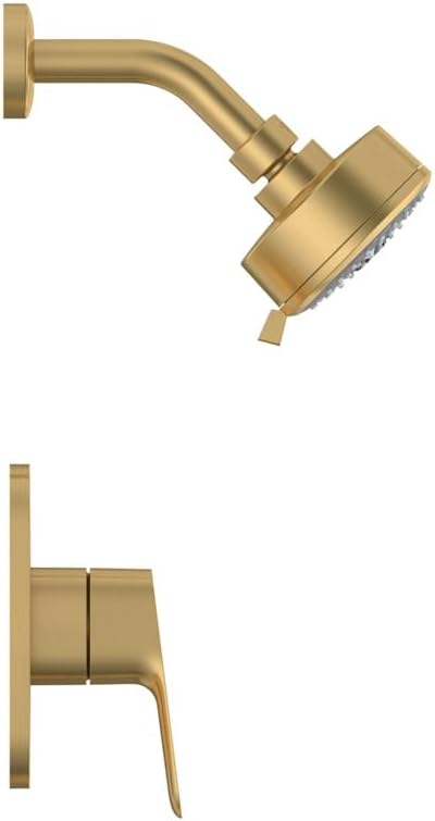 Grohe 105377GN00 Cubeo Pressure Balance Valve Shower Trim Kit, Brushed Gold