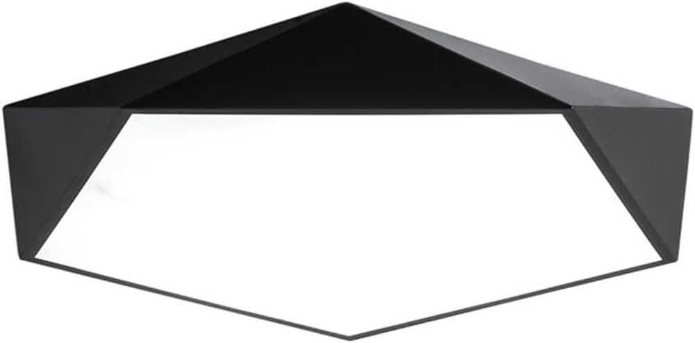 Ultra-Thin Modern Minimalist Nordic Wrought Iron Ceiling Lamp Soft Ambient Lighting Fixture for Bedroom Study Living Room Dining Room Kitchen Hallway Corridor Aisle Pendant(Black,White light)