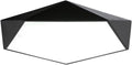 Ultra-Thin Modern Minimalist Nordic Wrought Iron Ceiling Lamp Soft Ambient Lighting Fixture for Bedroom Study Living Room Dining Room Kitchen Hallway Corridor Aisle Pendant(Black,White light)