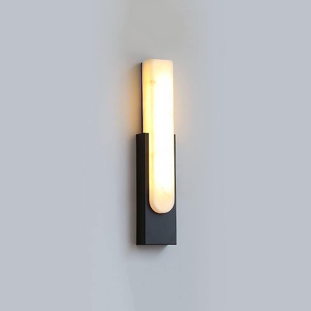 Modern Wall Sconce Wrought Iron Marble with Headboard Loft Lounge Bathroom,Luxury