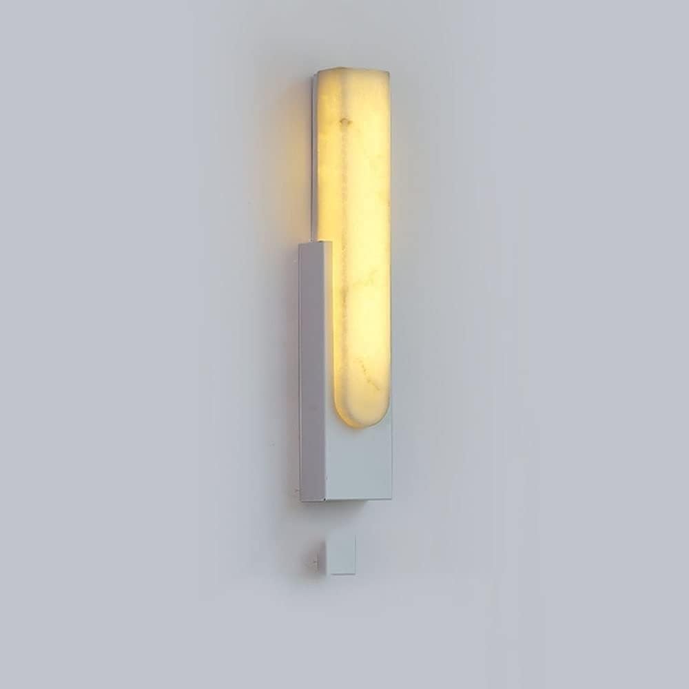 Modern Wall Sconce Wrought Iron Marble with Headboard Loft Lounge Bathroom,for Living Room