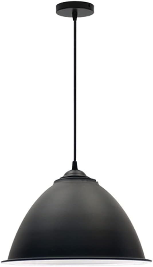 Modern and Simple Colored Wrought Iron Creative Metal Pendant Light Fixtures 1-Light for Bathroom Kitchen Island Dining Room Farmhouse Barn Lighting