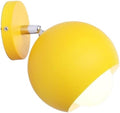 Wall lamp, Clothing Store Coffee Shop 180 Degree Adjustment Wrought Iron Wall Light Fixtures Bedroom Study Girl Room Wall Sconces E27 Screw Aisle Corridor Decorative Lighting Wall Lamp(Yellow)