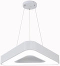KISAD Chandelier Light Creative Triangle Acrylic Chandelier Nordic Minimalist Studio Pendant Light Modern Wrought Iron Hanging Lamp Fixtures Hanging Ceiling Lamp(Warm Light -3000k,White(45cm))