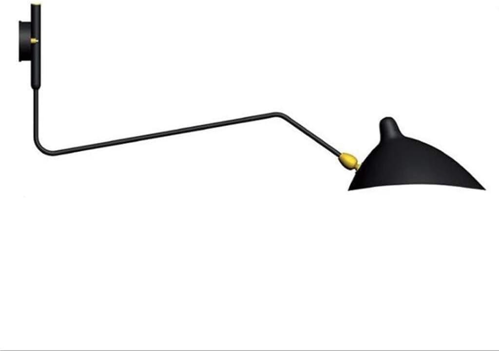 Sconce Wall Lighting Nordic Retro Wall Lamp Wrought Iron Wall Lamp Industrial Wind Long Rod Rocker Bedroom Bathroom Light Fixtures