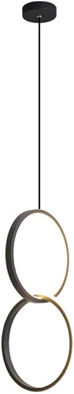 Industrial Pendant Light/Modern Minimalist Pendant Lamp/LED/Adjustable Chandelier/Ceiling Light Fixture/Wrought Iron/Cafe/Balcony/Dining Room/Hotel/Shop(Black)
