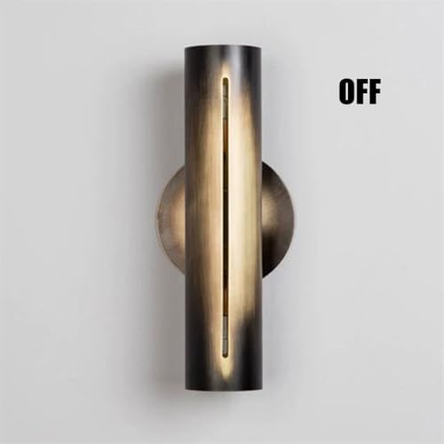 Modern Wrought Iron Wall Sconces - Up & Down Lighting, Black Double Head Decorative Lamp for Bedroom, Living Room, Bathroom & Hallway - Stylish Hollow Finish Wall-Mounted Design