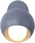 Wall lamp, Clothing Store Coffee Shop 180 Degree Adjustment Wrought Iron Wall Light Fixtures Bedroom Study Girl Room Wall Sconces E27 Screw Aisle Corridor Decorative Lighting Wall Lamp(Grey)