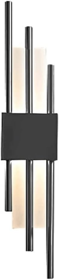 Wall Sconces Nordic Wrought Iron Wall Sconce Modern Minimalist Art Wall Light Wall Mounted Lighting Fixture for Bedroom Bathroom Porch Restaurant Villa Balcony Restaurant Study Decoration(White Light,
