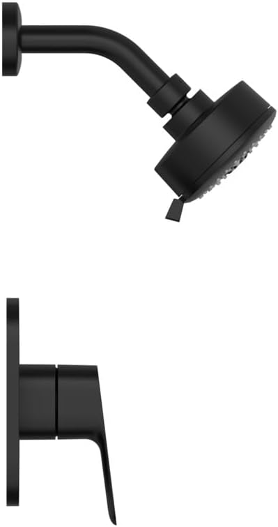 Grohe 1053772430 Cubeo Pressure Balance Valve Shower Trim Kit, Matte Black