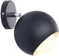 Wall lamp, Clothing Store Coffee Shop 180 Degree Adjustment Wrought Iron Wall Light Fixtures Bedroom Study Girl Room Wall Sconces E27 Screw Aisle Corridor Decorative Lighting Wall Lamp(Black)