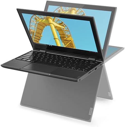 Lenovo 300e 11.6' Touchscreen Netbook, Windows 11, Intel Quad-Core N5030, 8GB RAM, 128GB SSD, Black (Renewed)