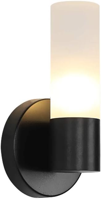 Tai Lu Wall lamp, Modern Creative LED Wall Light Nordic Wrought Iron Wall Sconce Loft V-intage Black Metal Bedroom Bedside Lamp Kitchen Restaurant Bar Decoration Lighting Fixture Bedside Readin