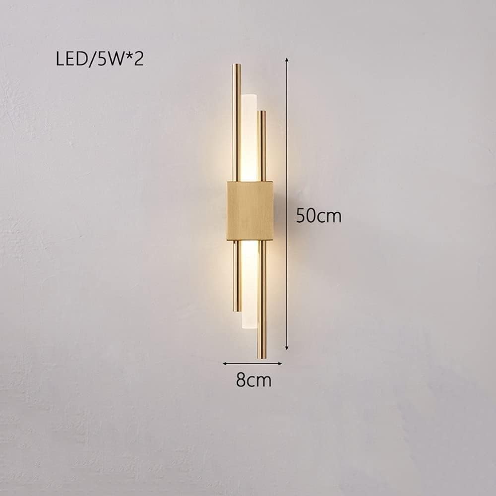 Wall Sconces Nordic Wrought Iron Wall Sconce Modern Minimalist Art Wall Light Wall Mounted Lighting Fixture for Bedroom Bathroom Porch Restaurant Villa Balcony Restaurant Study Decoration(White Light,