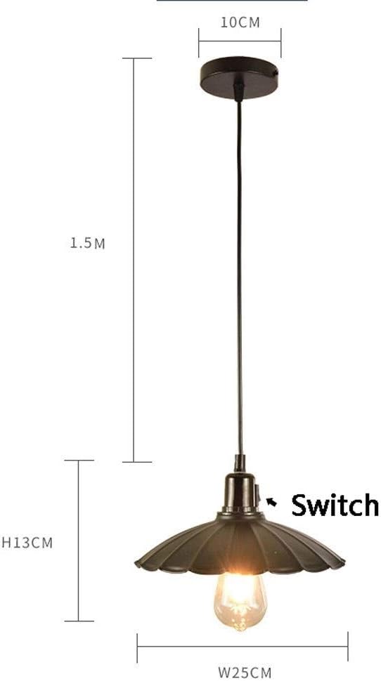 Wall Lights, 2 Pack Pendant Light, Barn Ceiling Light Black Industrial Hanging Light Fixture for Modern Farmhouse Kitchen Dining Room Bar Lighting, Wrought Iron Hemp Rope Chandeliers Hang(C)