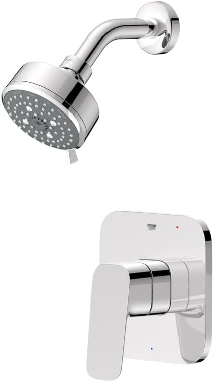 Grohe 1053770000 Cubeo Pressure Balance Valve Shower Trim Kit, StarLight Chrome