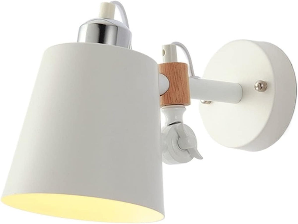 Wall Mounted Light Black And White Two Nordic Modern Minimalist Wall Lamp Optional Creative Personality LED Wall Lamp Wrought Iron Bedroom Bedside Aisle Living Room Bathroom Mirror Front Light P