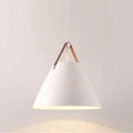 OJRGG Scandinavian Modern Pendant Light Single Head Adjustable Chandelier Wrought Iron Ceiling Light Fixture for Kitchen Island Dining Room Bedroom Hallway Bar Living Room Hanging Light(White,36cm)