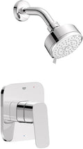 Grohe 1053770000 Cubeo Pressure Balance Valve Shower Trim Kit, StarLight Chrome