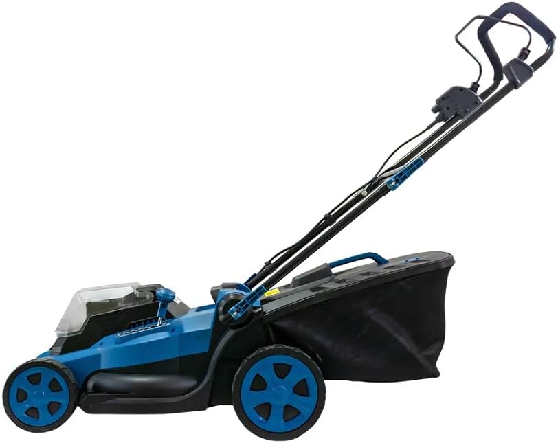 Home Use Grass Cutting Machine Electric Cordless Hand Push Lawn Mower Grass Box