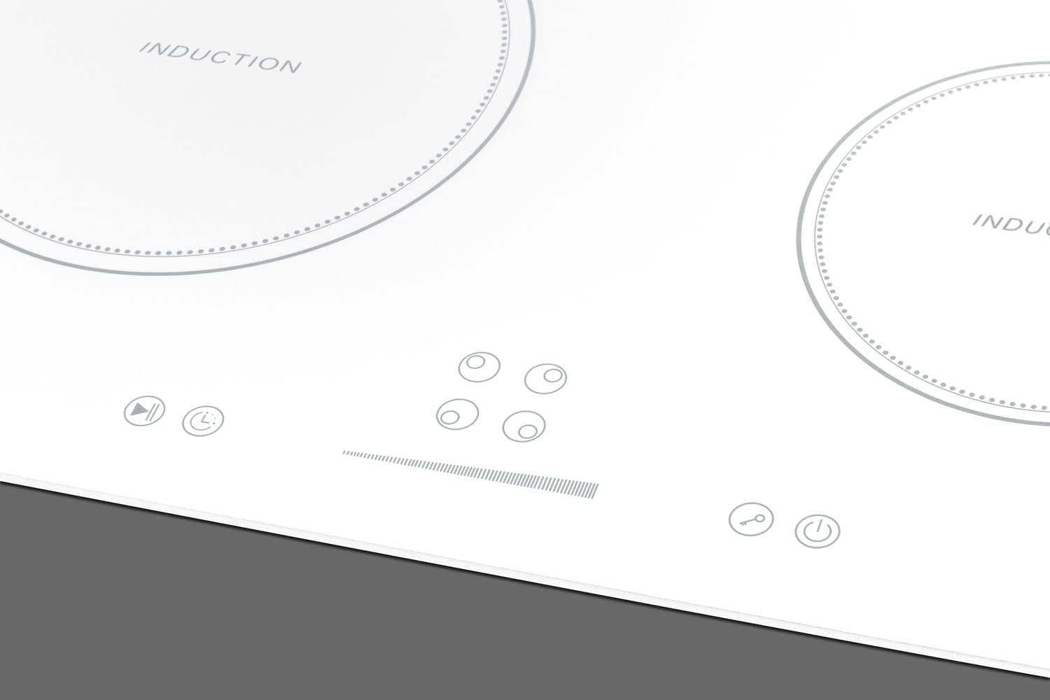 Summit 24' Induction Cooktop, 4 Cooking Zones, 208-240V Electric Cooktop, ADA Compliant Design, Black - SINC4B241B