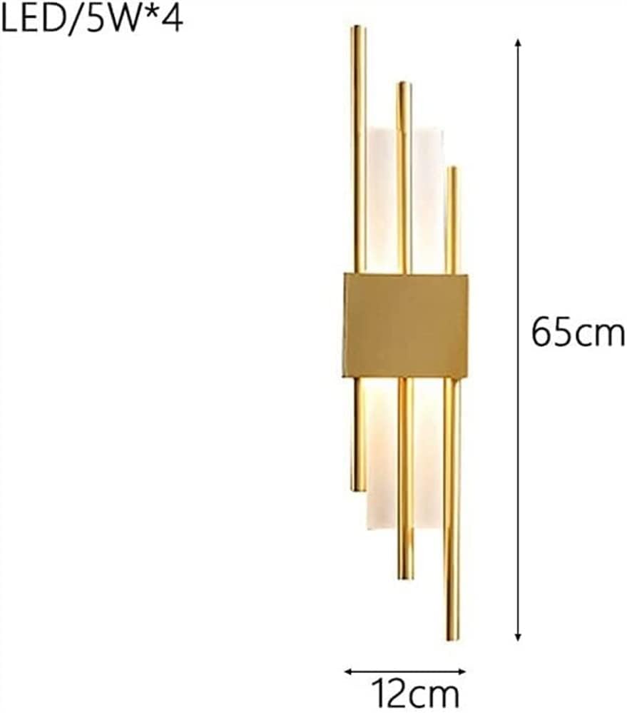 Wall Sconces Nordic Wrought Iron Wall Sconce Modern Minimalist Art Wall Light Wall Mounted Lighting Fixture for Bedroom Bathroom Villa Balcony Decoration Wall Sconce Lighting ( Color : Trichromatic Di