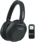 Sony ULT WEAR Wireless Noise Cancelling Over-Ear Headphones (Black) Bundle with Clip-On White and Red Light (2 Items)