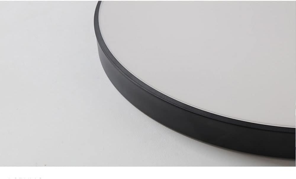 OJRGG LED Flush Mount Ceiling Lamp Modern White Black Round Ceiling Light Creative Thin Wrought Iron Ceiling Light Fixture for Living Room Bedroom Dining Room Kitchen Hallway Entry Foyer(White,40cm)