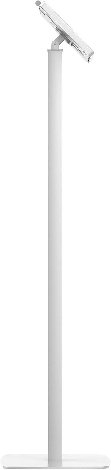 CTA Digital Thin Tall Floor Stand Standing 360 Degree Kiosk Display Tablet Holder with Charger Access & Lock for iPad 11 (A16)-Pro 11-inch M4 Air 11-inch M3- iPad 10th Gen - Galaxy Tab & More Tablets