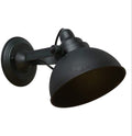 Retro Industrial Wall Sconce Single Head Adjustable Black Baking Paint Wrought Iron Illumination Hollow Lampshade Brushed Nickel Bathroom Lantern,Luxury