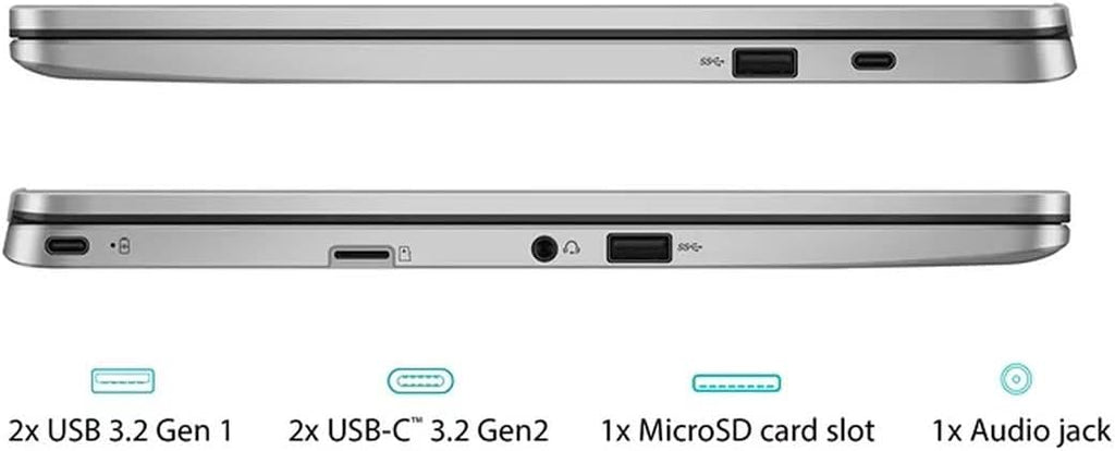 ASUS ChromeBook/SILVER/14.0 FHD non-Touch/N4020/4GB/Intel UMA/64GB/Chrome