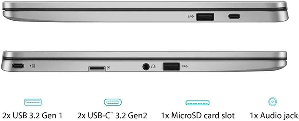 ASUS ChromeBook/SILVER/14.0 FHD non-Touch/N4020/4GB/Intel UMA/64GB/Chrome
