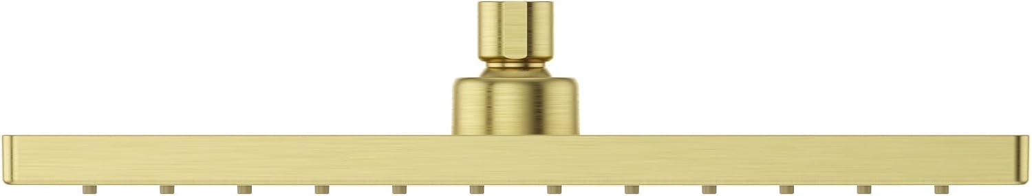 Pfister USH-06SHW Modern Square 1.75 GPM Single Function Rain Shower Head - Brushed Gold