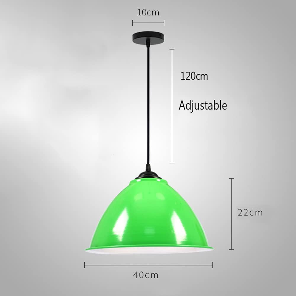 Modern and Simple Colored Wrought Iron Creative Metal Pendant Light Fixtures 1-Light for Bathroom Kitchen Island Dining Room Farmhouse Barn Lighting