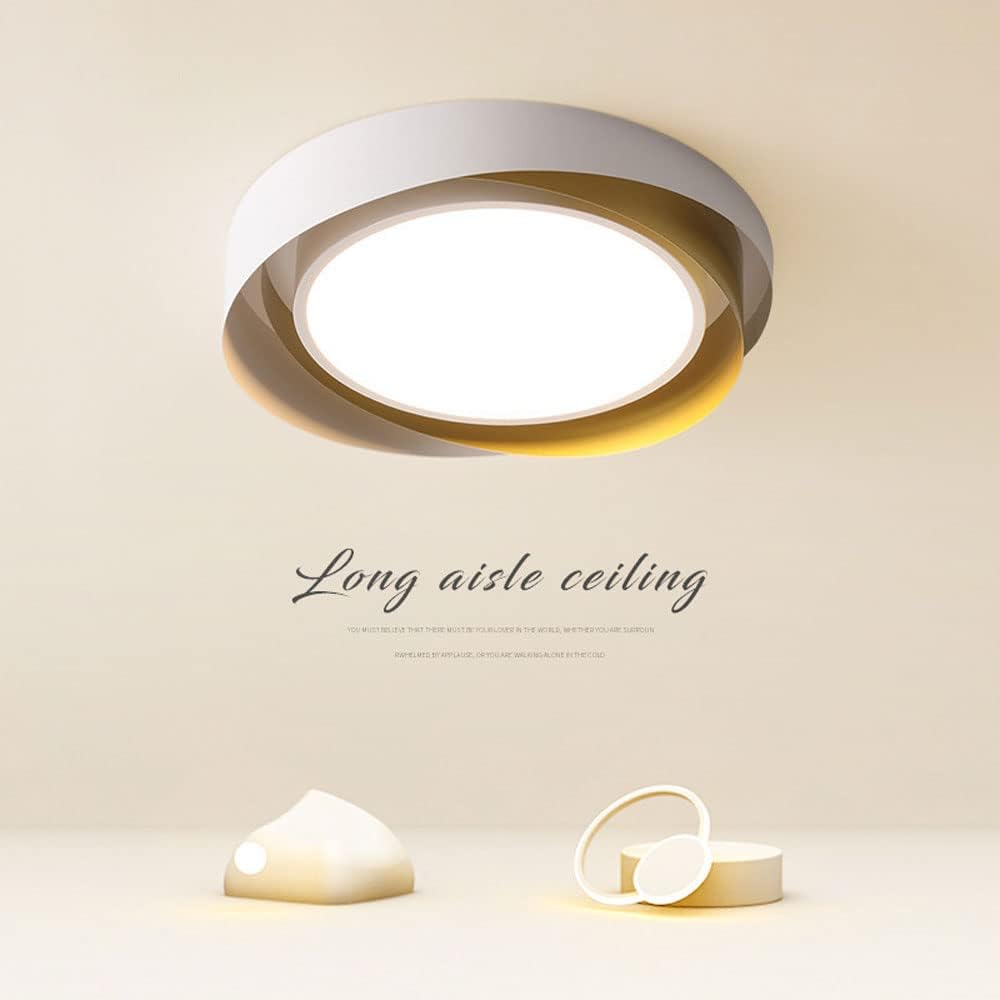 Chandelier, Led Flush Mount Ceiling Light,Three-Color Dimming Ceiling Light,Creative and Personalized Wrought Iron Ceiling Lamp,Bedroom Living Room Energy-Saving Ceilinglight Fixture(White+Black,50Cm