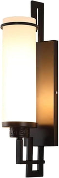 Living Room Dining Room Decorative Wall Sconce Modern Minimalist Glass Wrought Iron Wall Lamp Creative Household Lighting Fixtures Bedroom Bedside Night Wall Light(Gold)(Black)