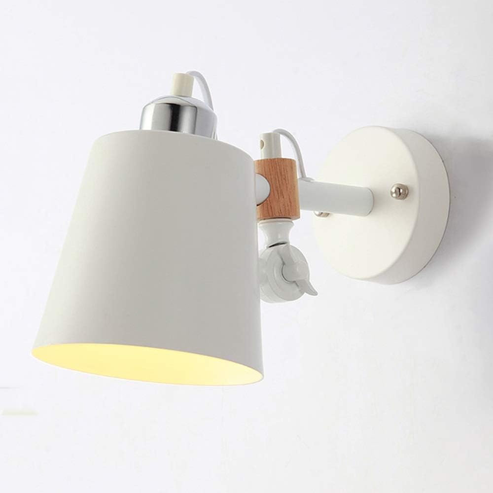 Wall Mounted Light Black Nordic Modern Minimalist Wall Lamp Optional Creative Personality LED Wall Lamp Wrought Iron Bedroom Bedside Aisle Living Room Bathroom Mirror Front Light Modern Reading