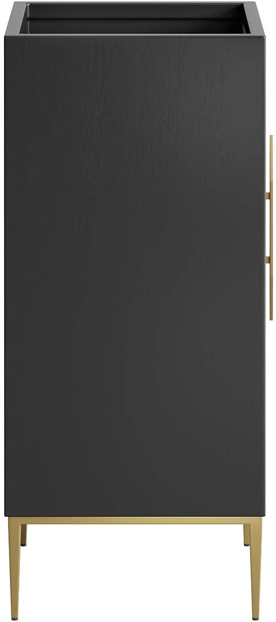 Modway Awaken Bathroom Vanity Cabinet, 18', Black