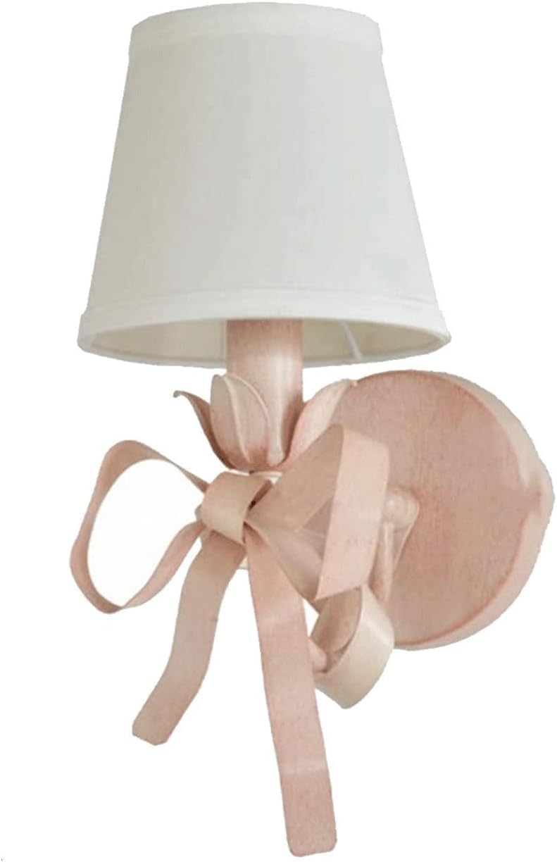 Wall Lighting Fixtures - Bow Ties Wall Sconces Wrought Iron Fabric Lampshade Wall Lamp Wall Mounted Lighting Fixture Compatible with Bedroom Living Room Aisle 's Room Bathroom Vanity Mirror Light