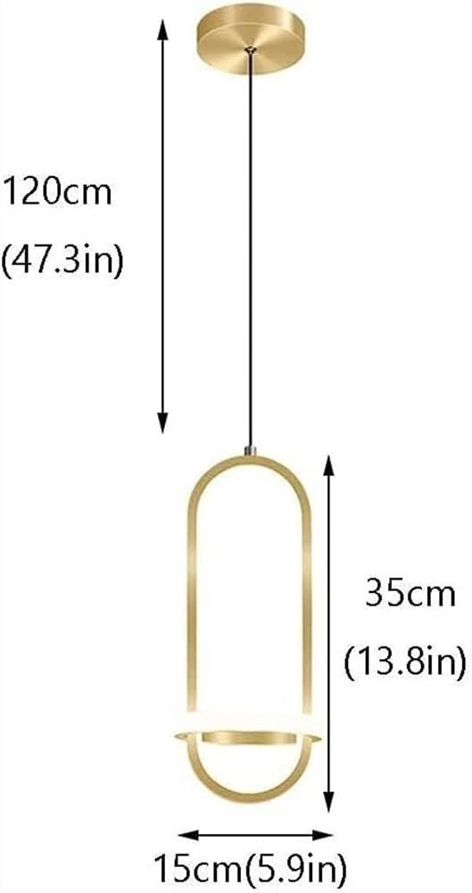 Modern Chandelier Oval Metal LED Pendant Light Modern Wrought Iron Hanging Lamp Nordic Adjustable Ceiling Lighting Fixture fo Kitchen Island Dining Ro(Black-White Light)