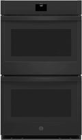 GE JTD5000DNBB 30' Double Wall Oven with 10 cu. ft. Total Capacity True Convection Touch Control and WiFi Connectivity in Black