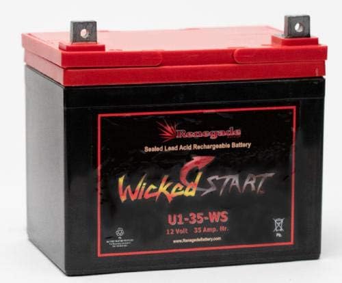REPLACEMENT BATTERY FOR ARIENS/GRAVELY ZERO-TURN MOWER; FITS MODELS; APEX 48 / APEX 52 / APEX 60; U1-35 400+ CCA'S