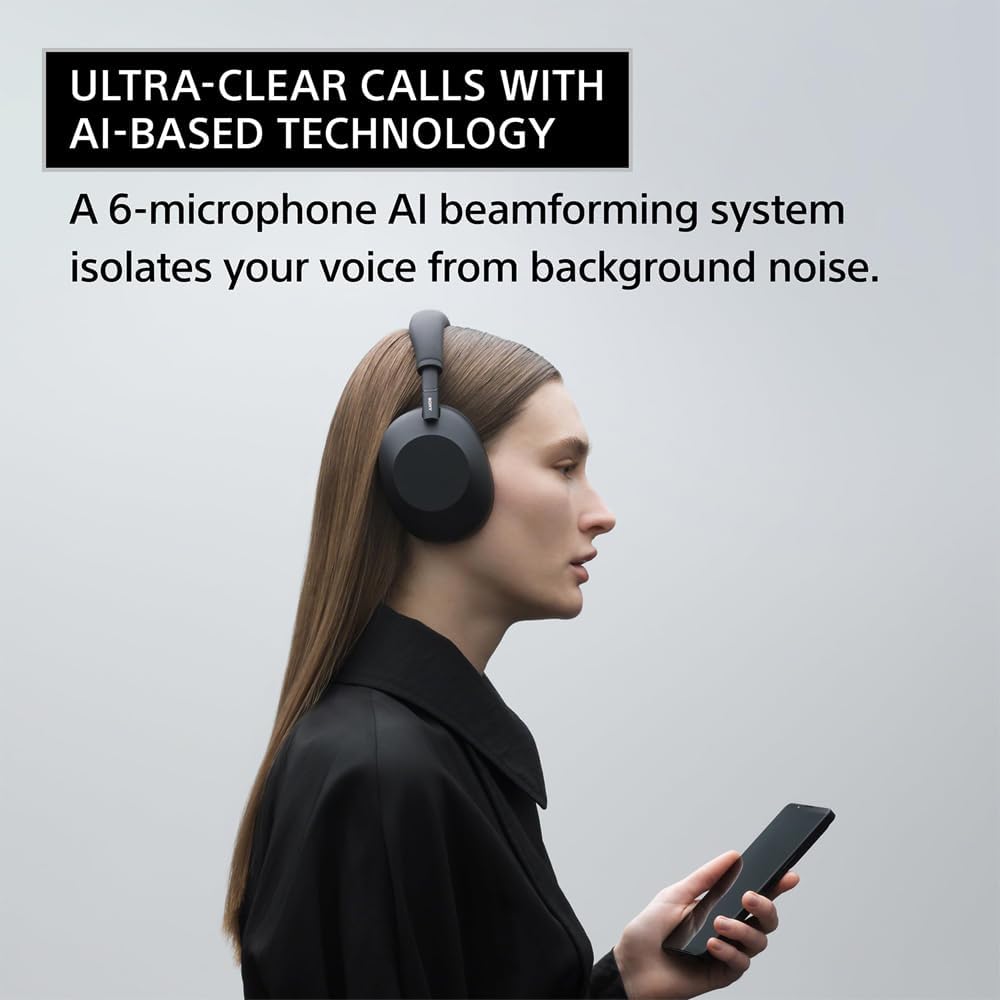 Sony WH-1000XM6/S Best Wireless Noise Canceling Headphones, Platinum Silver Bundle with Deco Gear CPS Exclusive 26 Month Protection Pack | Official USA Partner Model