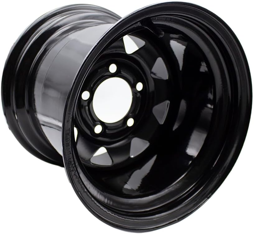 ATV RTV Mower Rim 12x10.5 WHEEL RIM 5/4.5 for Zero Turn Riding Garden Lawn Mower Compact Tractors Heavy Equipment 12 x 10.5 Rim 5 Lugs Bolt Circle 4.5 inch,backspace 4.75 inch