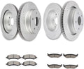 SCITOO (Front 336 mm Rear 352 mm) Brake Rotors (5 Lugs) and Pads Kits Fit For Chrysler Aspen 2007-2009,For Dodge For Durango 2007-2009,For Dodge Ram 1500 2006-2010,For Ram 1500 2011-2018