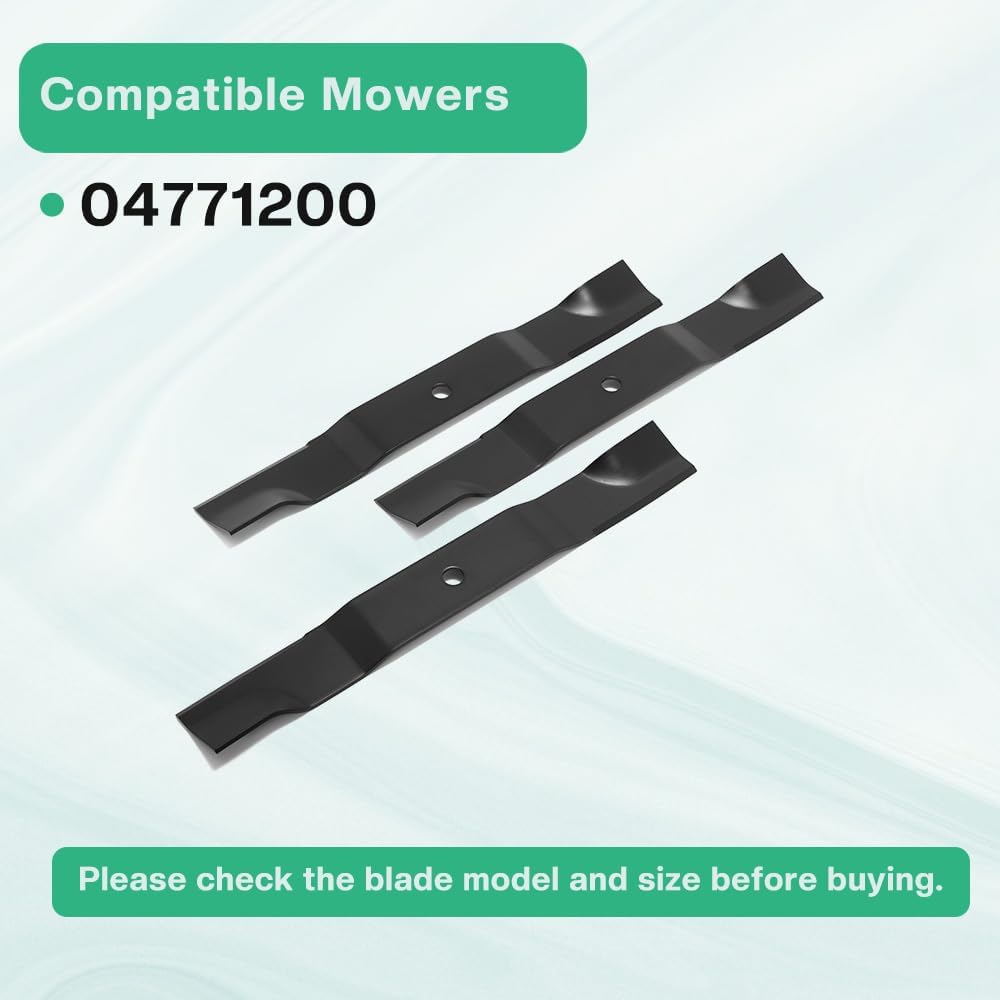 52' Zero Turn Lawn Mower Blade 04771200 for Ariens IKON X XL, for Gravely ZT X XL Series, 12pcs