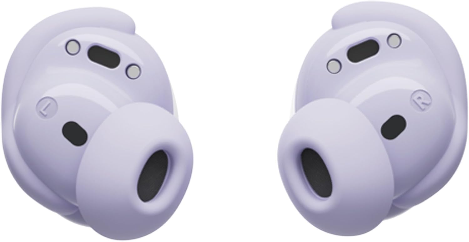 Bose QuietComfort Bluetooth Earbuds, True Wireless Earbuds with Active Noise Cancellation and Mic, Deep Bass, IPX4 Rating, Up to 8.5 Hours of Playtime, Chilled Lilac