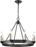 Industrial Vintage Black Chandelier for Kitchen Bedroom Living Room Indoor Lighting Retro Wrought Iron Antique Pendant Lights,Dining Light Fixtures
